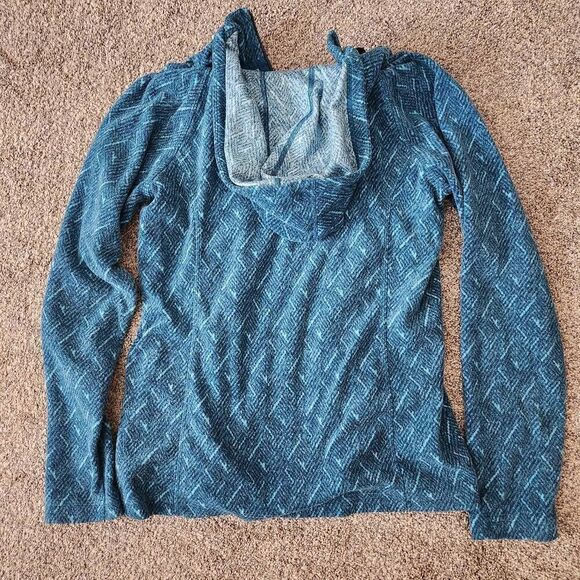 North Face Hoodie Jacket Women's Blue 100% Polyester Full Zipper Pockets - Picture 5 of 5
